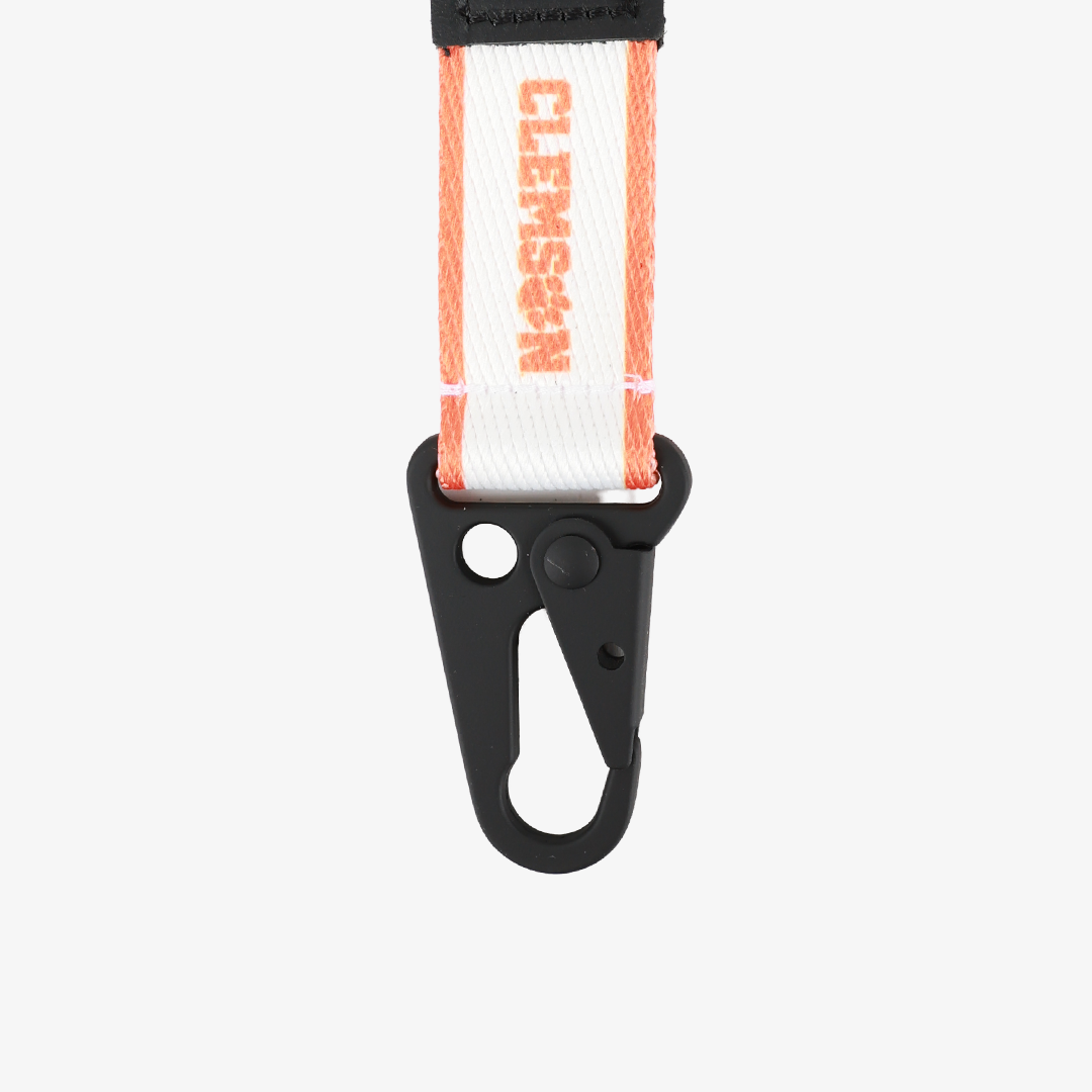 Clemson White - Keychain Clip
