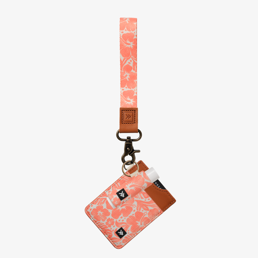 Vertical Leather Wallet Everyday Carry Set - Coral Crush - Thread®