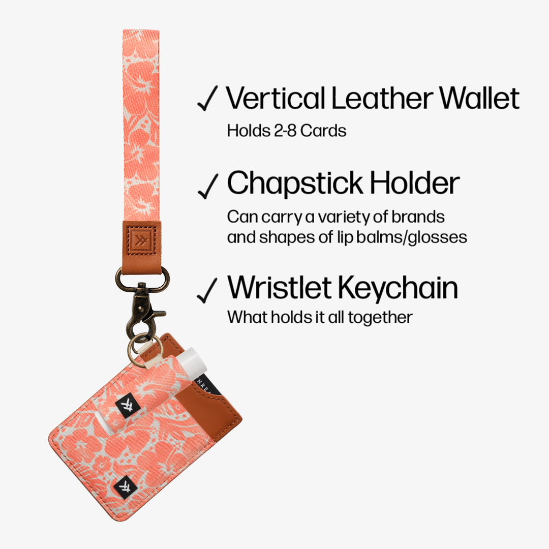 Vertical Leather Wallet - Coral Crush - Thread®