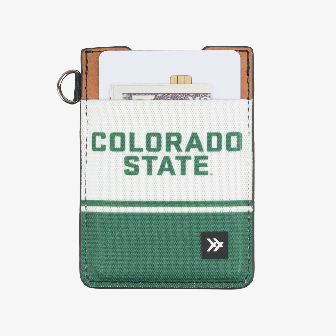 CSU White - Vertical Leather Wallet