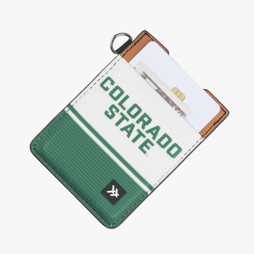 CSU White - Vertical Leather Wallet