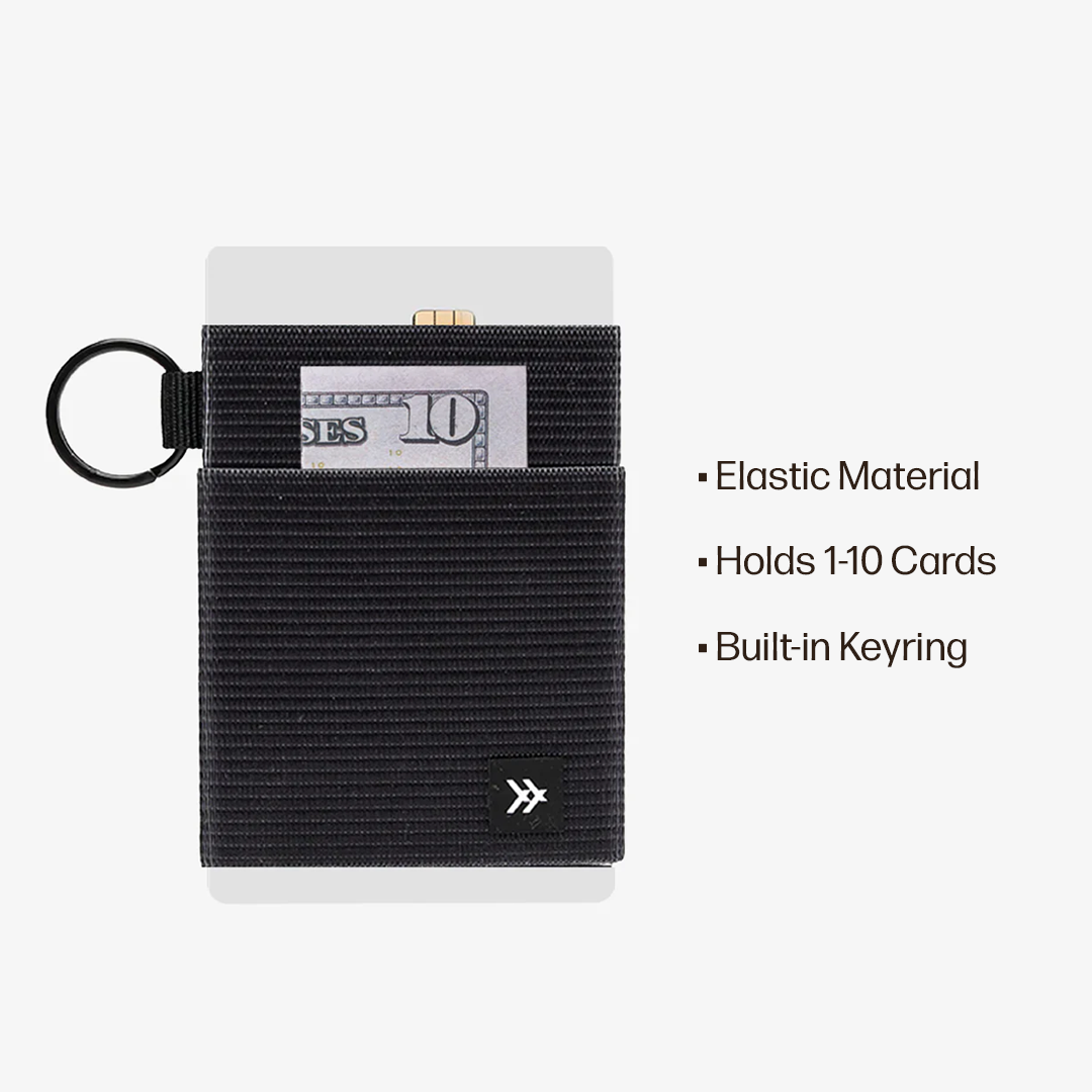 Elastic Wallet Everyday Carry Set - Black - Thread®