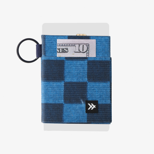 Elastic Wallet - Denim Check - Thread®
