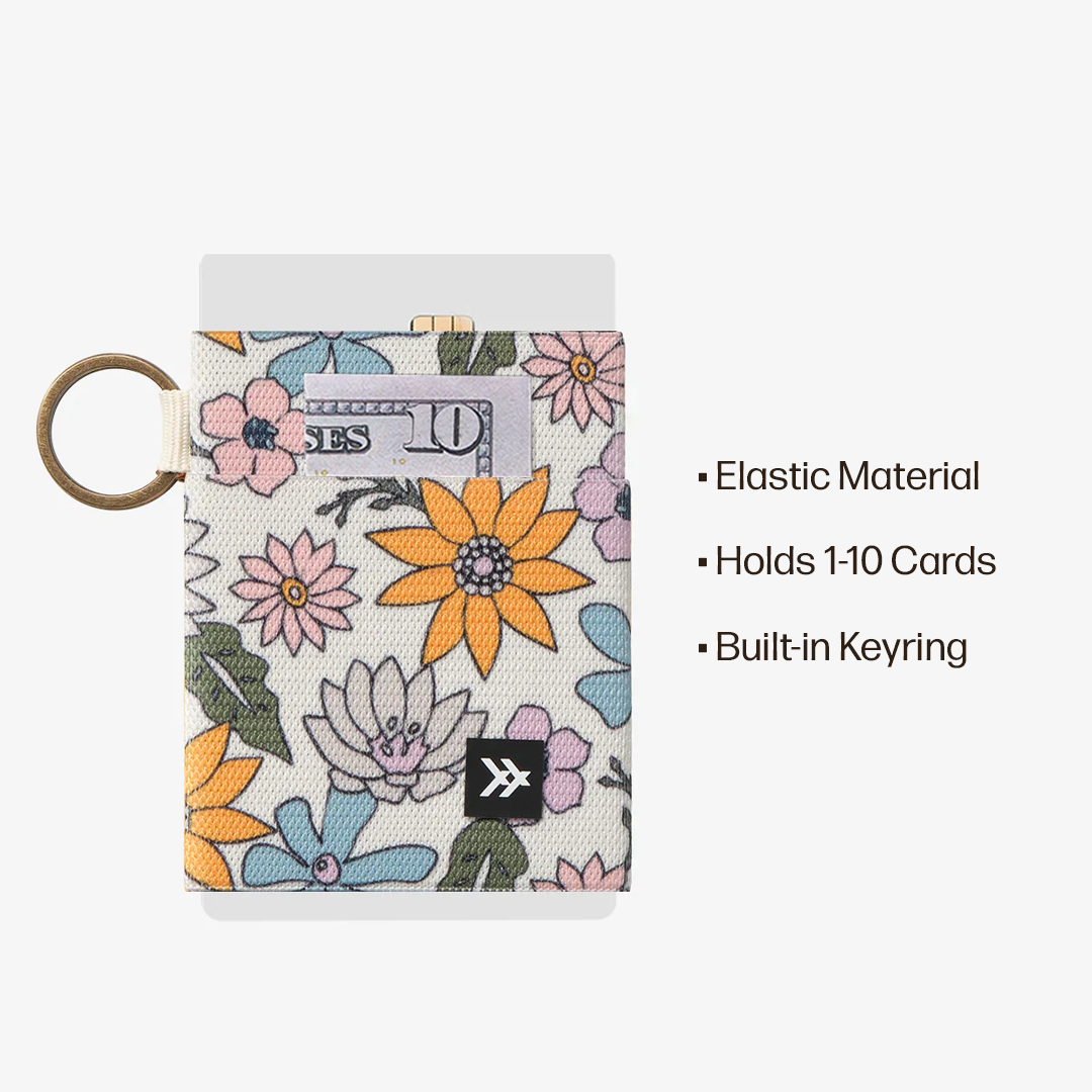 Elastic Wallet Everyday Carry Set - Mountain Flowers - Thread®