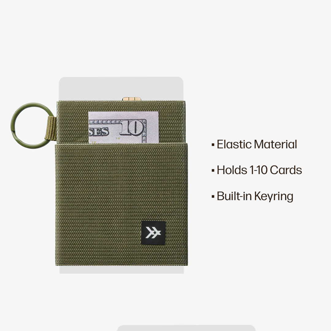 Elastic Wallet Everyday Carry Set - Olive - Thread®