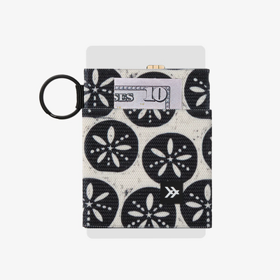 Sand Dollar Black - Elastic Wallet