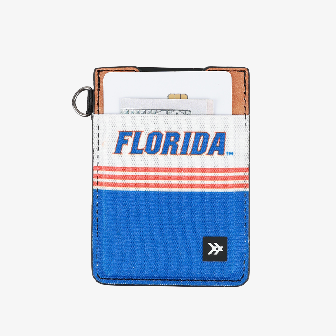 Vertical Leather Wallet - Florida Stripes - Thread®