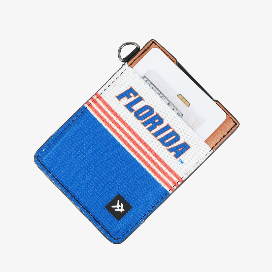 Vertical Leather Wallet - Florida Stripes - Thread®