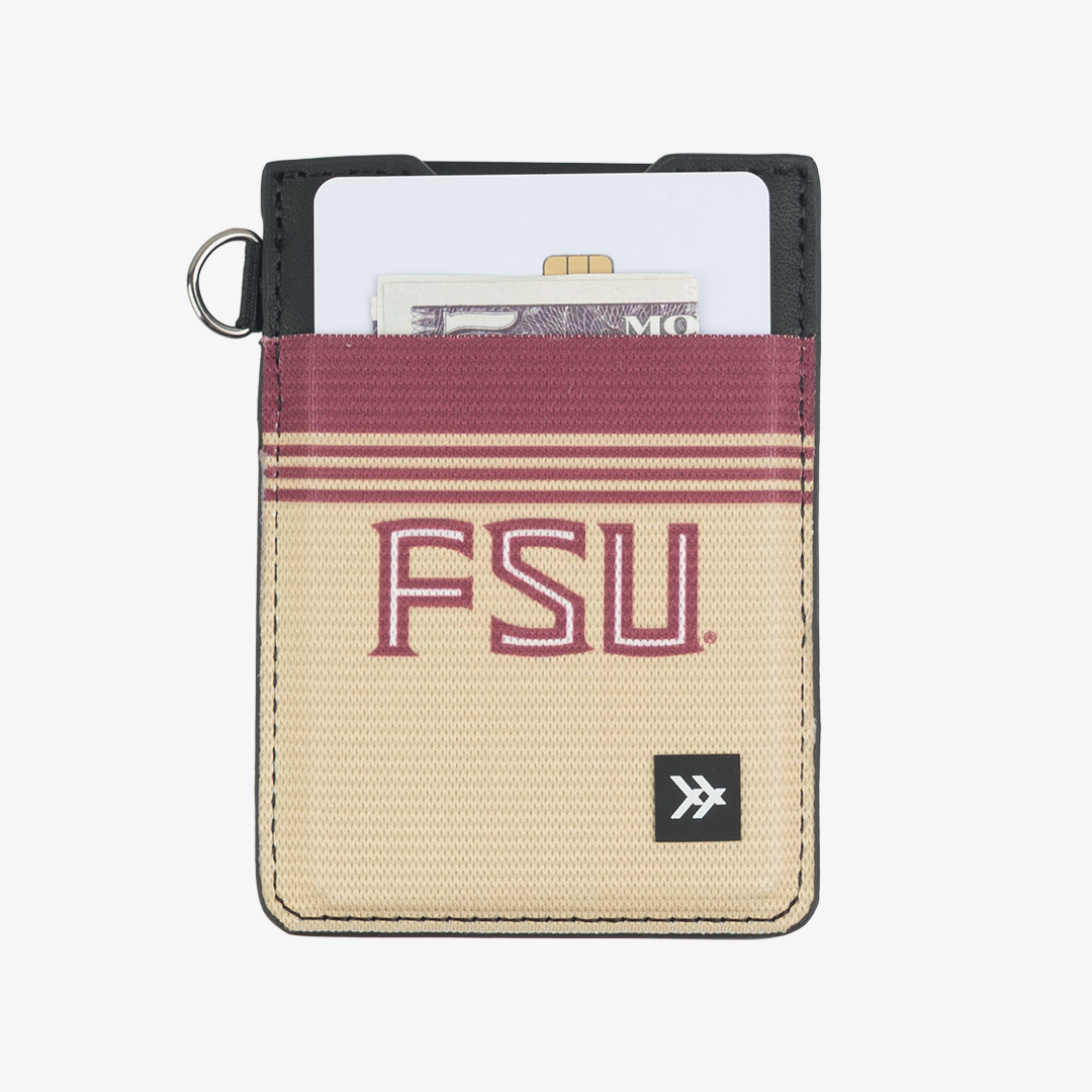 Florida State Stripe - Vertical Leather Wallet