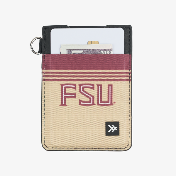 Florida State Stripe - Vertical Leather Wallet