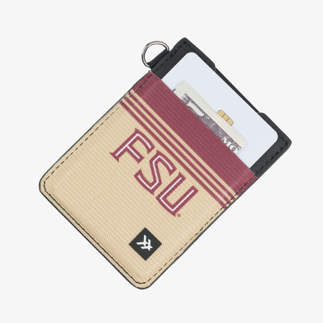 Florida State Stripe - Vertical Leather Wallet