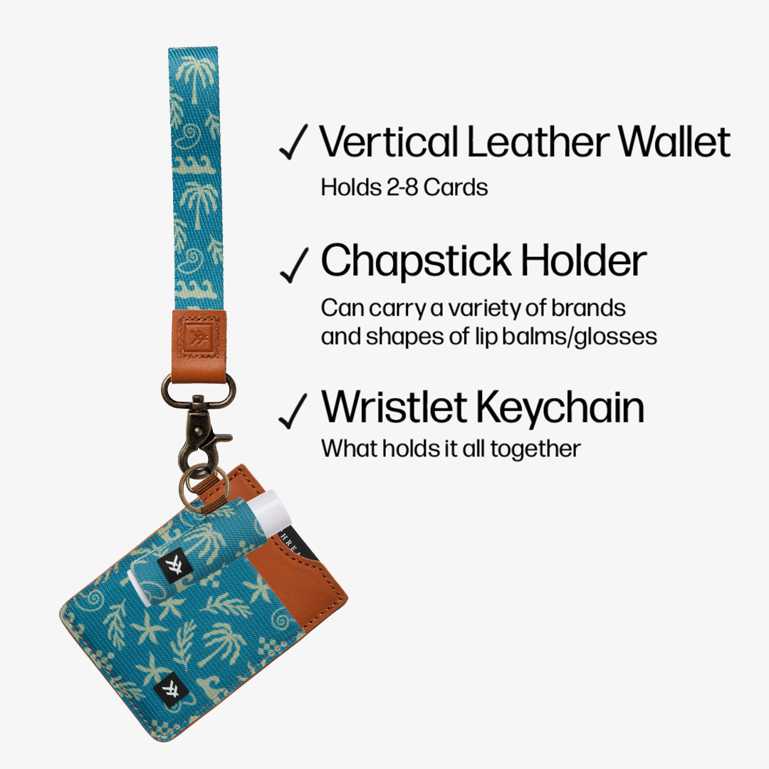Vertical Leather Wallet - High Tide - Thread®