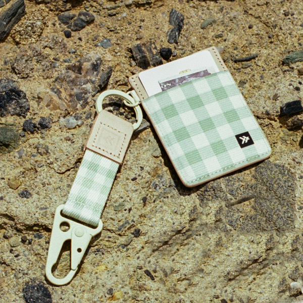 Keychain Clip - Green Gingham - Thread®