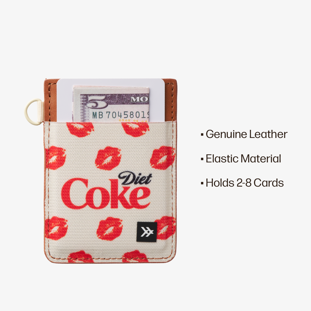 Vertical Leather Wallet - Diet Coke Kiss - Thread®