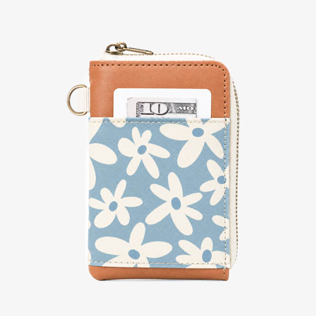 Leather Zip Wallet - Fleur - Thread®