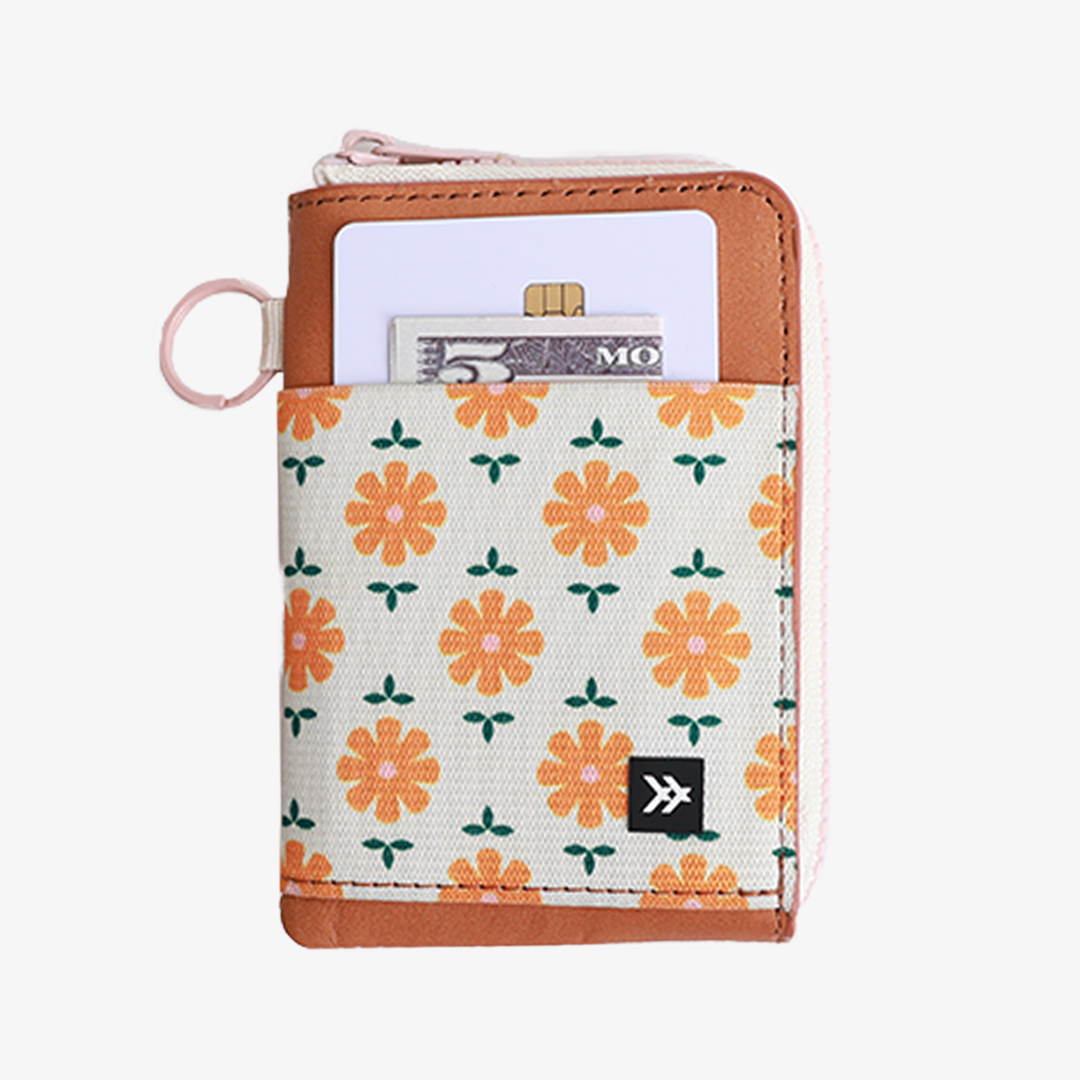 Leather Zip Wallet - Daisy - Thread®