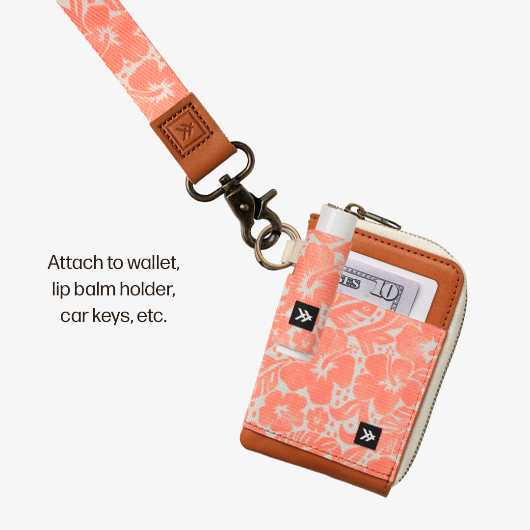 Leather Zip Wallet Everyday Carry Set - Coral Crush - Thread®