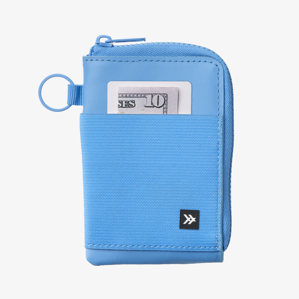 Leather Zip Wallet - Cornflower - Thread®