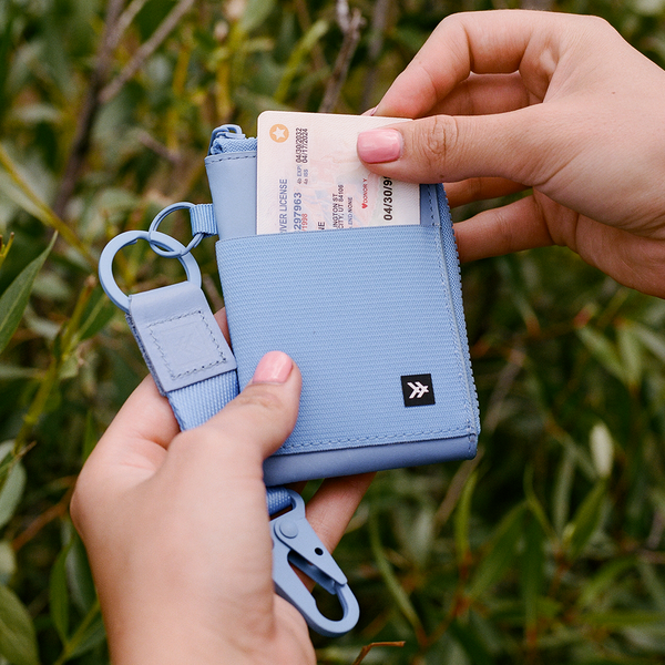 Leather Zip Wallet - Cornflower - Thread®