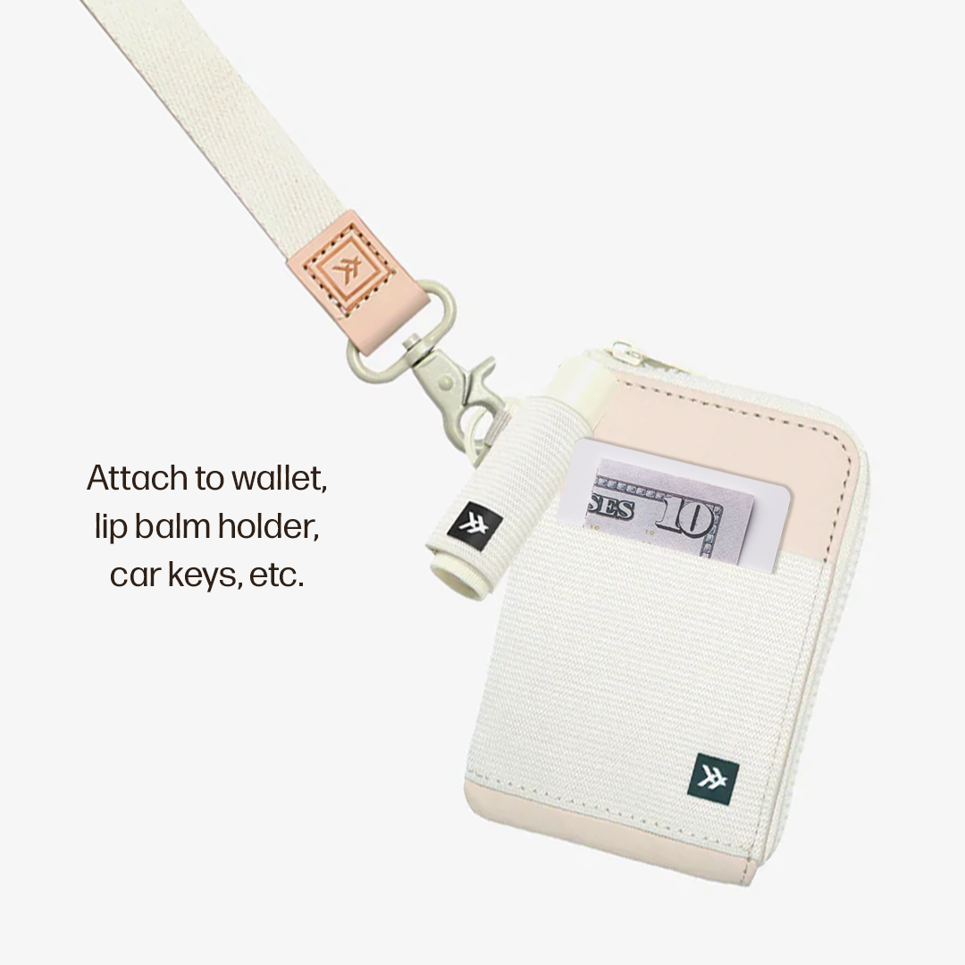 Leather Zip Wallet Everyday Carry Set - Off White - Thread®
