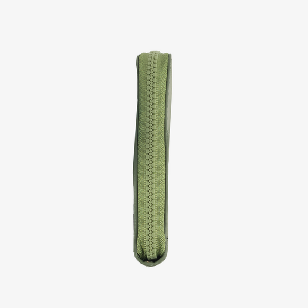 Leather Zip Wallet - Olive - Thread®