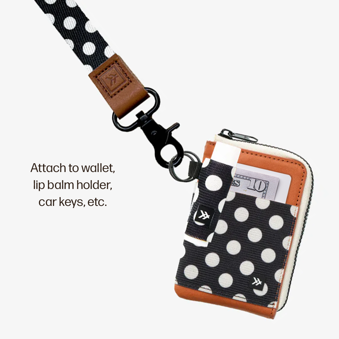 Leather Zip Wallet Everyday Carry Set - Polka Dot - Thread®