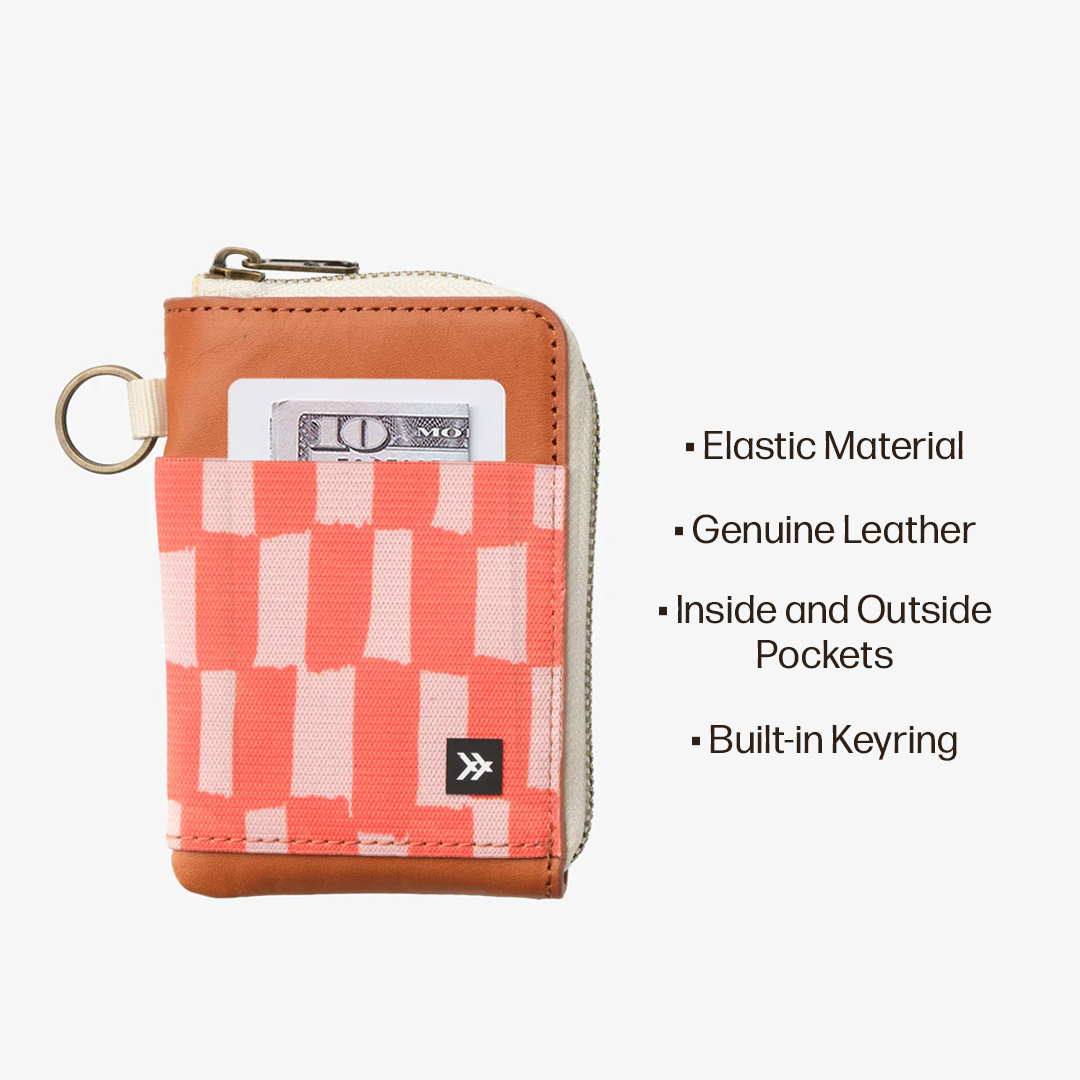 Leather Zip Wallet Everyday Carry Set - Scout Peach - Thread®