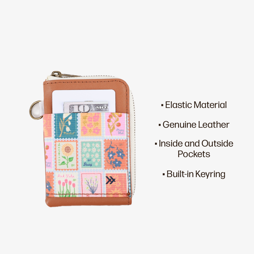 Leather Zip Wallet Everyday Carry Set - Stamps - Thread®