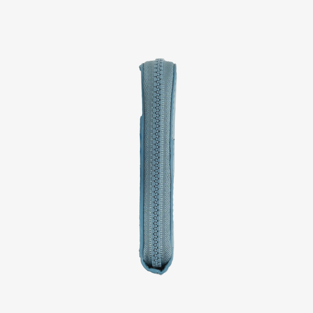 Leather Zip Wallet - Surf Blue - Thread®