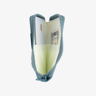 Leather Zip Wallet - Surf Blue - Thread®