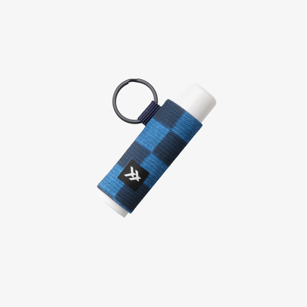 Chapstick Holder Keychain - Denim Check - Thread®