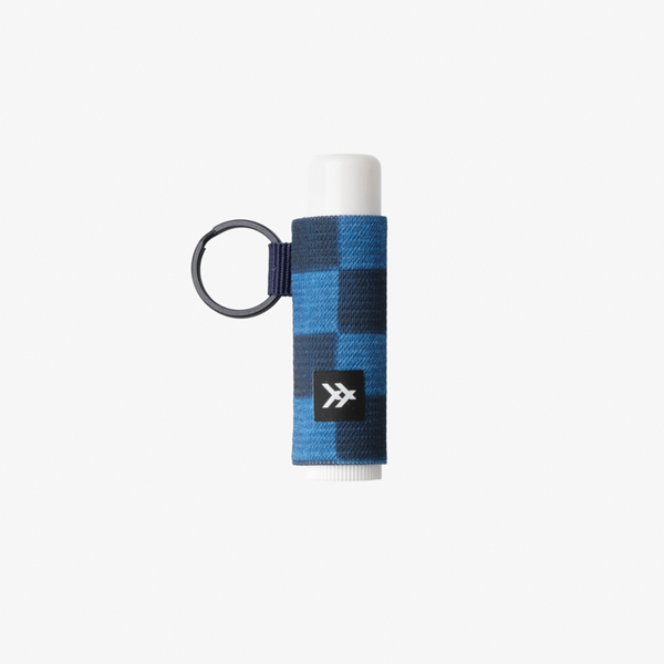 Chapstick Holder Keychain - Denim Check - Thread®