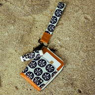 Chapstick Holder Keychain - Sand Dollar Black - Thread®