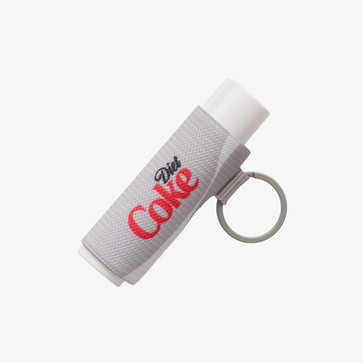 Diet Coke Logo - Chapstick Holder Keychain