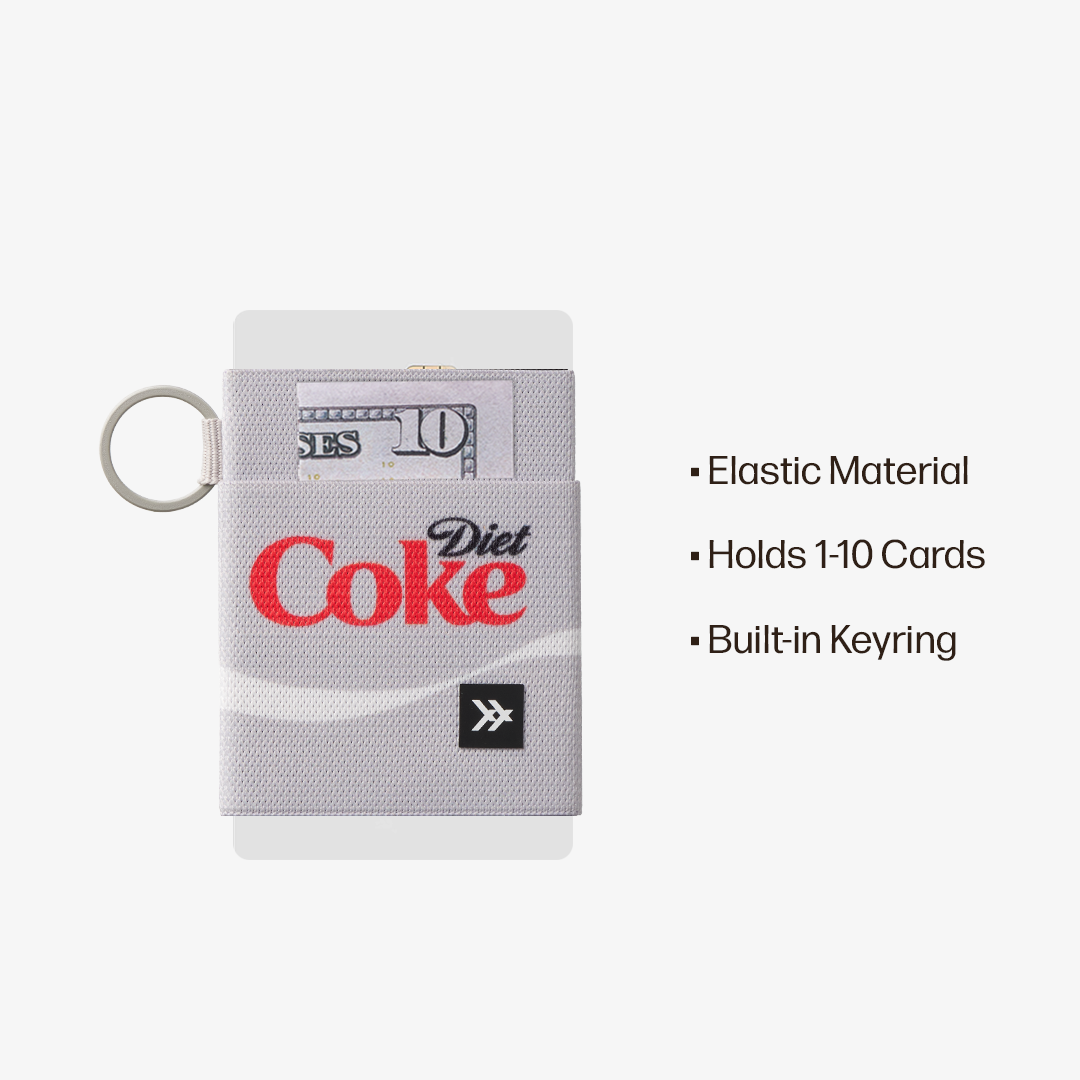 Elastic Wallet Everyday Carry Set - Diet Coke Logo - Thread®