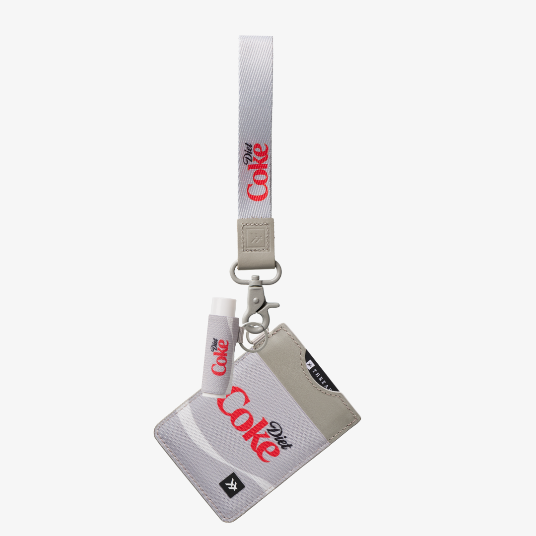 Vertical Leather Wallet - Diet Coke Logo - Thread®