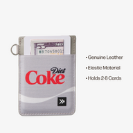 Vertical Leather Wallet - Diet Coke Logo - Thread®