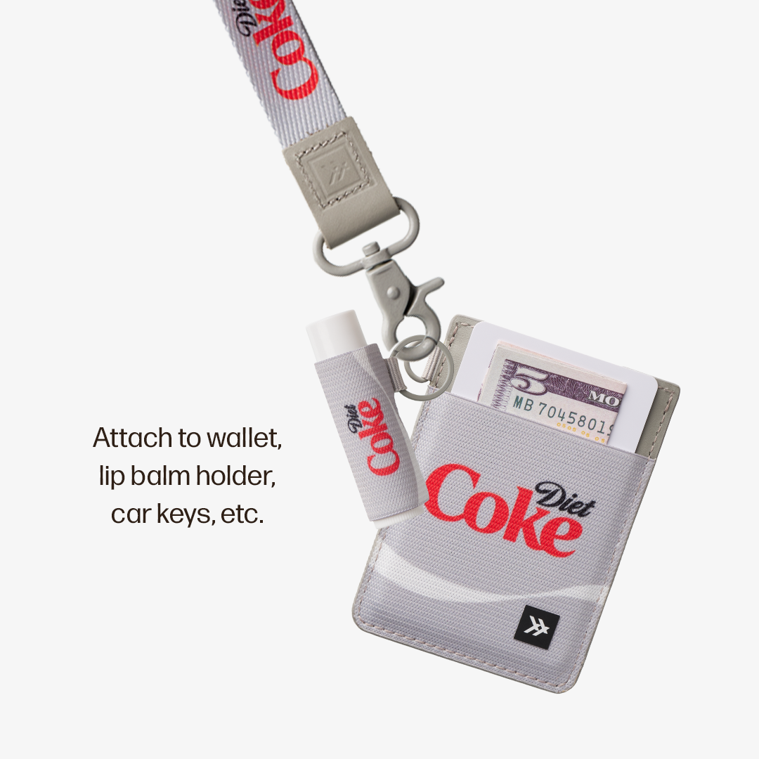 Vertical Leather Wallet - Diet Coke Logo - Thread®