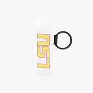 LSU White - Chapstick Holder Keychain