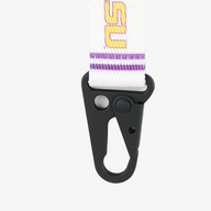 LSU White - Keychain Clip