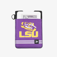 LSU Purple - Vertical Leather Wallet
