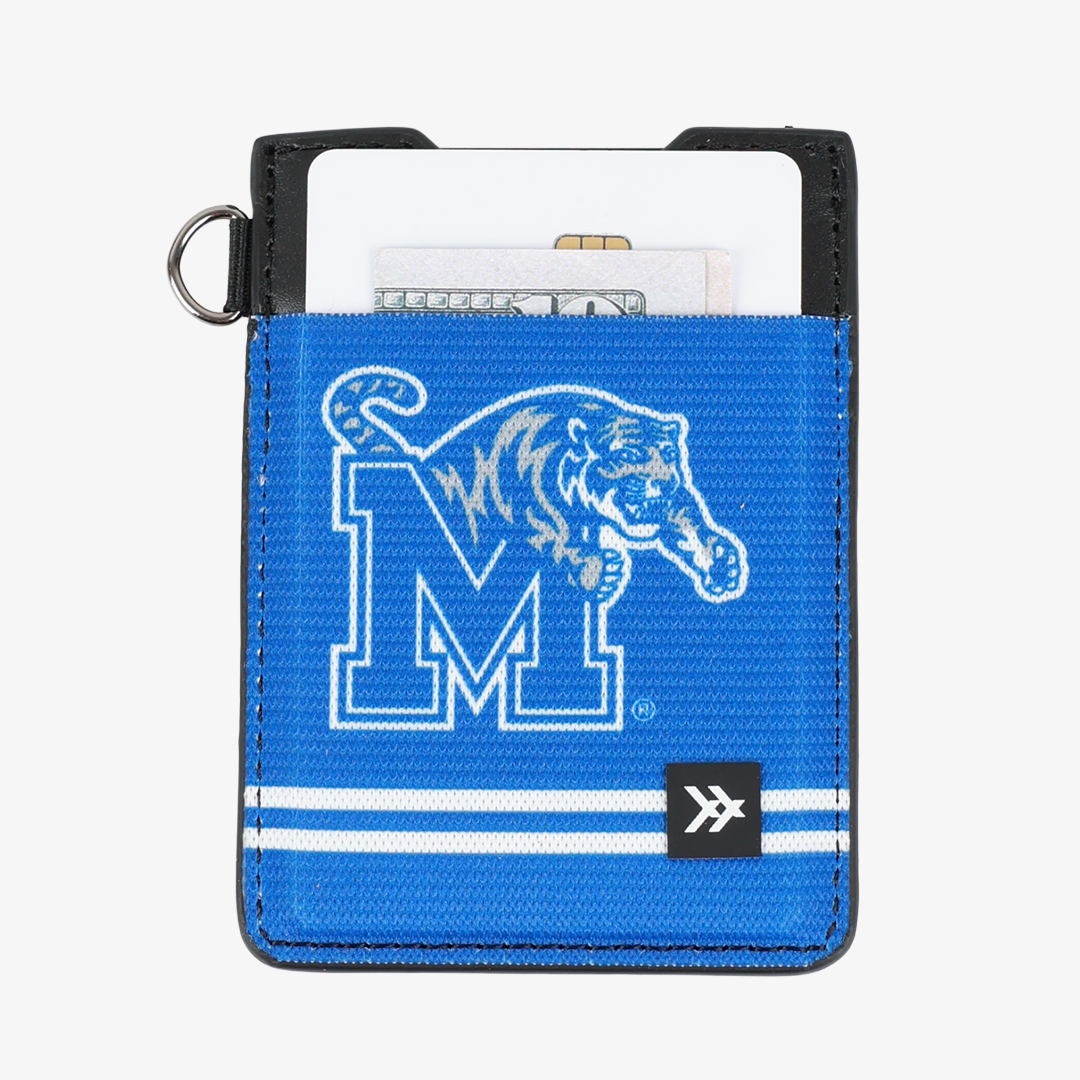 Vertical Leather Wallet - Memphis Blue - Thread®