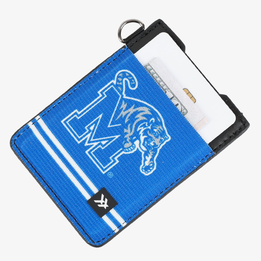 Vertical Leather Wallet - Memphis Blue - Thread®