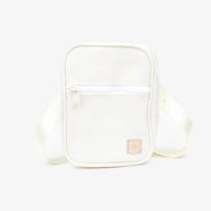 Thread® Off White crossbody bag with adjustable jacquard strap