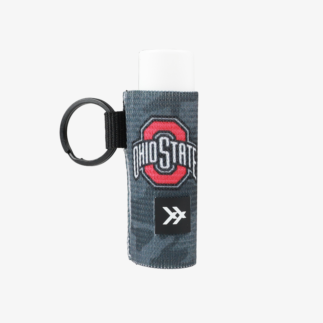 Ohio State Camo - Chapstick Holder Keychain