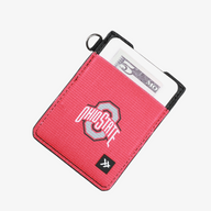 Ohio State Red - Vertical Leather Wallet