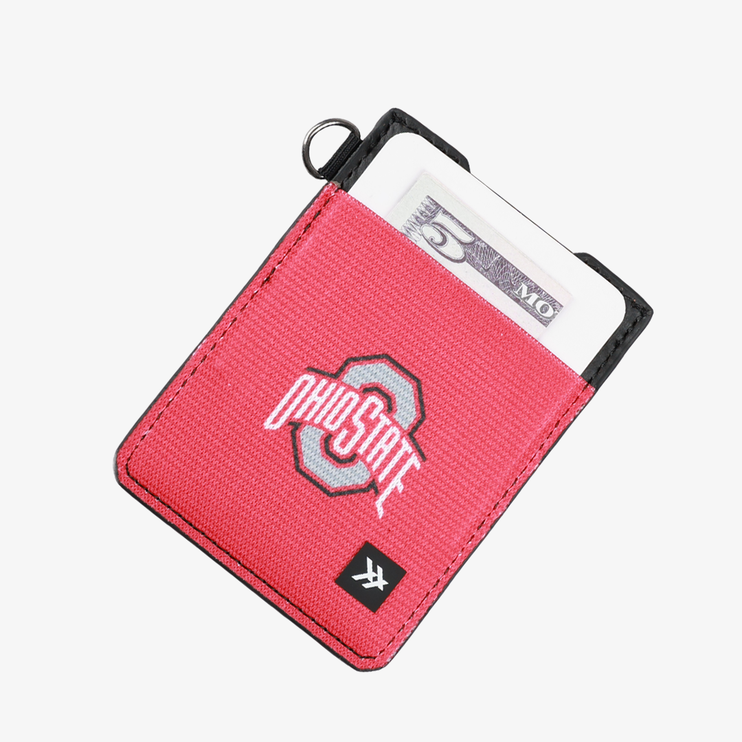 Ohio State Red - Vertical Leather Wallet