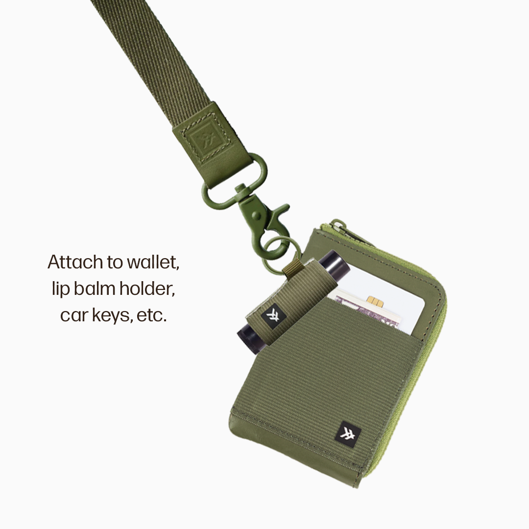 Leather Zip Wallet Everyday Carry Set - Olive - Thread®