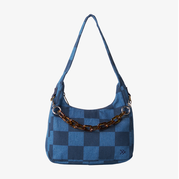 Penny Shoulder Bag - Denim Check - Thread®