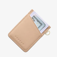 Vertical Leather Wallet - Green Gingham - Thread®
